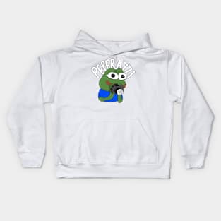 pepe frog peperazzi Kids Hoodie